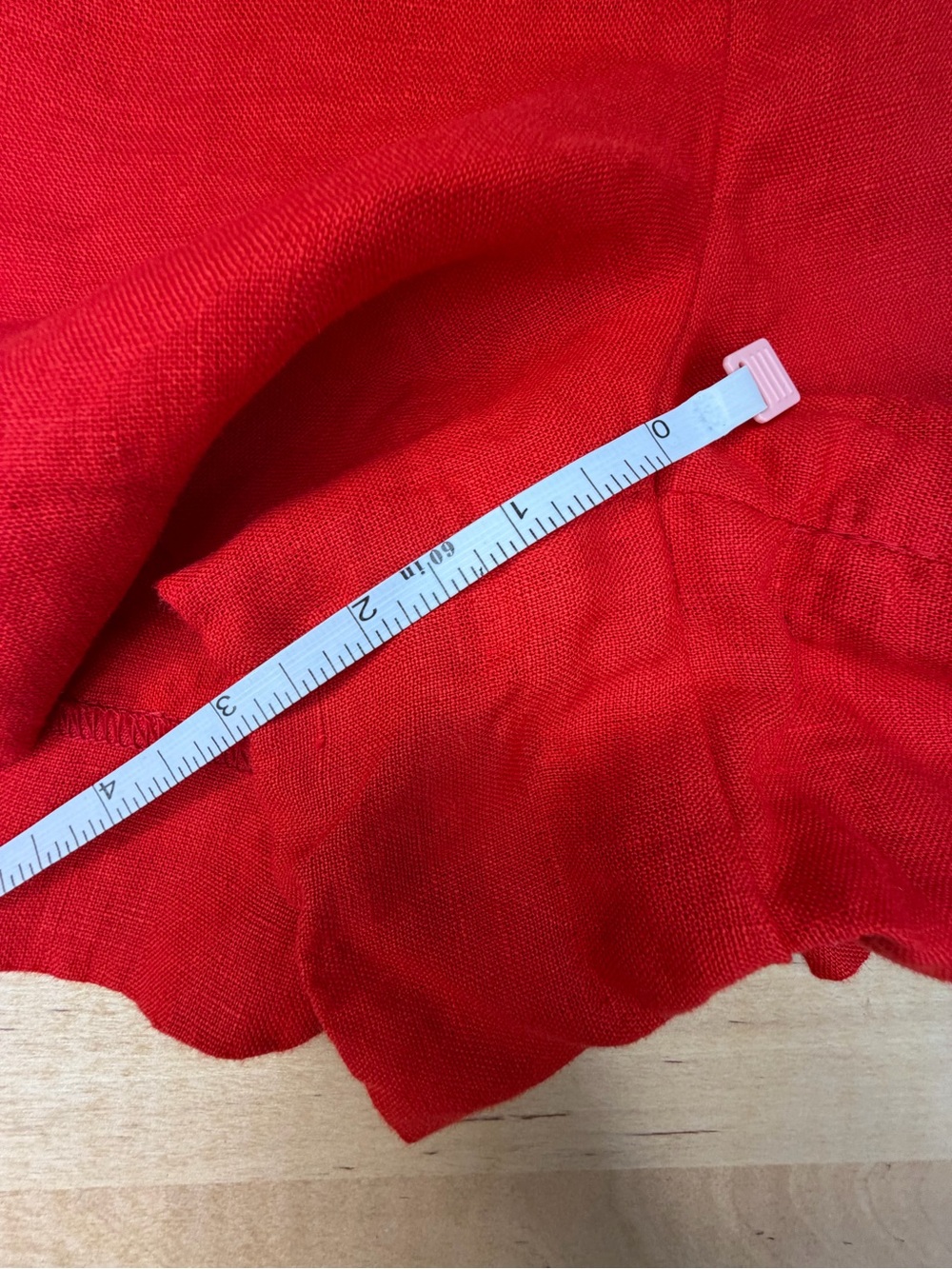J. Crew Red Mid Rise 100% Linen Shorts - Picture 8 of 10
